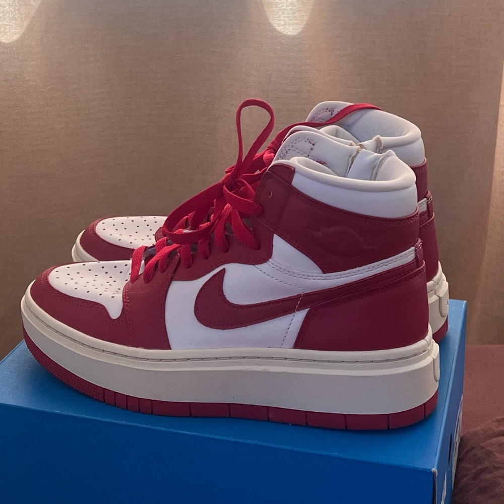 Nike Red and White Women's Sneakers